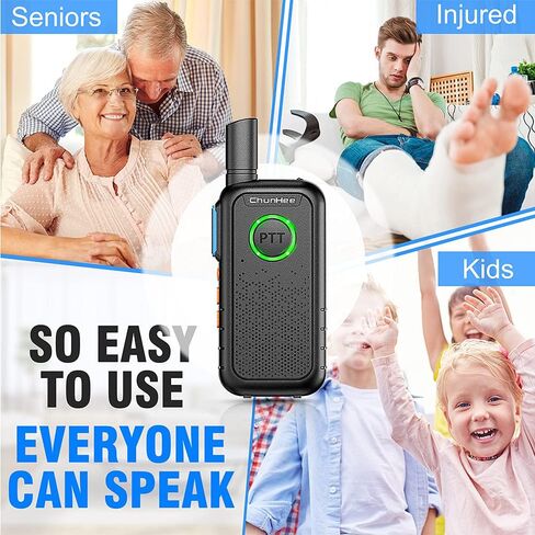 نظام اتصال داخلي لاسلكي من ChunHee لنظام اتصال داخلي للمنزل والمنزل لكبار السن/الأطفال/الحوامل-اتصال داخلي لاسلكي للمكتب ثنائي الاتجاه من غرفة إلى غرفة نظام اتصالات للمشي لمسافات طويلة/التخييم/المناسبات، 2 حزمة in Kuwait