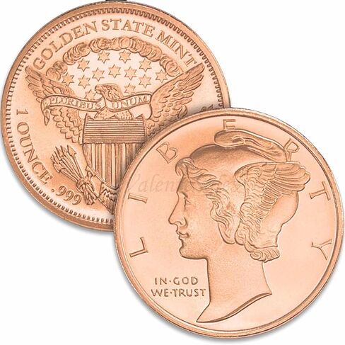 1 oz 2nd Amendment right to bear arms copper round protective flip in Kuwait