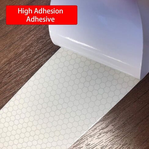 شريط عاكس APT Dot C2، درجة عالية الكثافة، أحمر أبيض للمقطورات والسيارات والدراجات. شريط عاكس للسلامة (2 بوصة × 75 قدم) in Kuwait