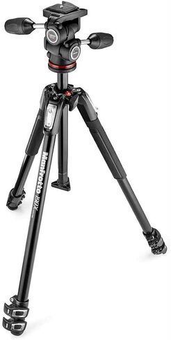 حامل ثلاثي من الألومنيوم 190X من Manfrotto مع رأس مائل/مقلاة ثلاثية الاتجاهات 804 MK II in Saudi Arabia