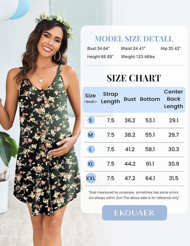 Ekouaer Women's Button Down Nightgown Labor and Delivery Gown for Hospital Floral Maternity Dress for Breastfeeding in Saudi Arabia