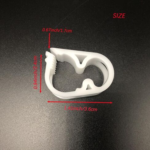 20 قطعة 1/4 "- 1/2" مشبك أنبوب قابل للتعديل، مشابك خرطوم الأنابيب البلاستيكية صمام التحكم في التدفق لقرصة المختبر in Kuwait