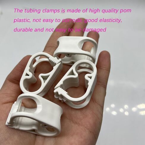 20 قطعة 1/4 "- 1/2" مشبك أنبوب قابل للتعديل، مشابك خرطوم الأنابيب البلاستيكية صمام التحكم في التدفق لقرصة المختبر in Kuwait