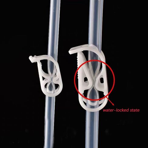 20 قطعة 1/4 "- 1/2" مشبك أنبوب قابل للتعديل، مشابك خرطوم الأنابيب البلاستيكية صمام التحكم في التدفق لقرصة المختبر in Kuwait