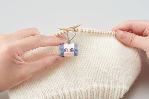 Clover Universal Knitting Row Counter, Peach and Grey in Saudi Arabia