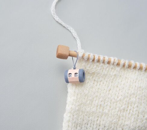 Clover Universal Knitting Row Counter, Peach and Grey in Saudi Arabia