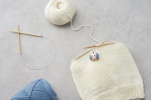 Clover Universal Knitting Row Counter, Peach and Grey in Saudi Arabia