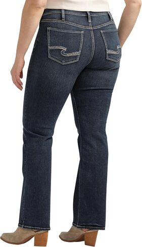Silver Jeans Co. Women's Plus Size Suki Mid Rise Curvy Fit Bootcut Jeans in Saudi Arabia