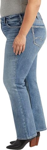 Silver Jeans Co. Women's Plus Size Suki Mid Rise Curvy Fit Bootcut Jeans in Saudi Arabia