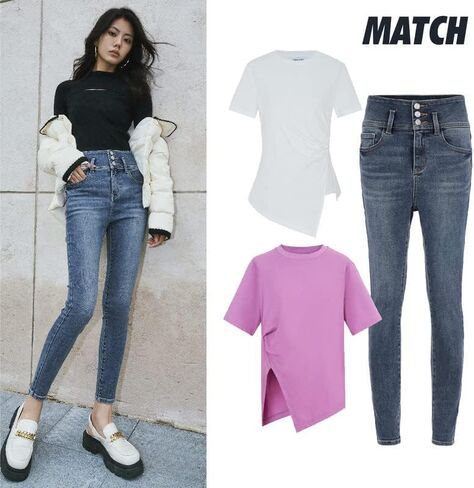 Women High Waisted Skinny Stretch Jeans Butt Lifting Slim Fit Classic Denim Pants in Saudi Arabia