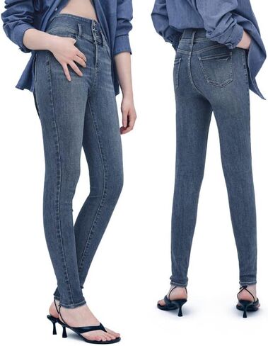 Women High Waisted Skinny Stretch Jeans Butt Lifting Slim Fit Classic Denim Pants in Saudi Arabia