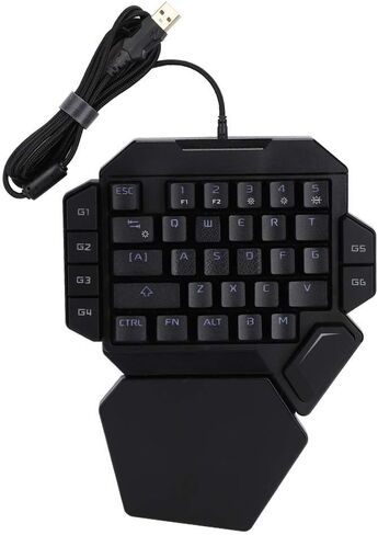 fosa1 One Handed Keyboard Wired USB 35 Key Built in 9 Backlight Colors for Win10,8,7,Vista,ME,Mac etc. in Saudi Arabia