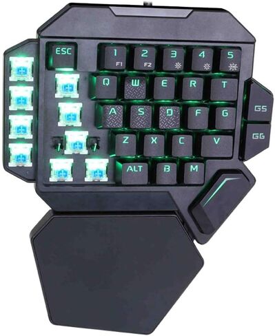 fosa1 One Handed Keyboard Wired USB 35 Key Built in 9 Backlight Colors for Win10,8,7,Vista,ME,Mac etc. in Saudi Arabia