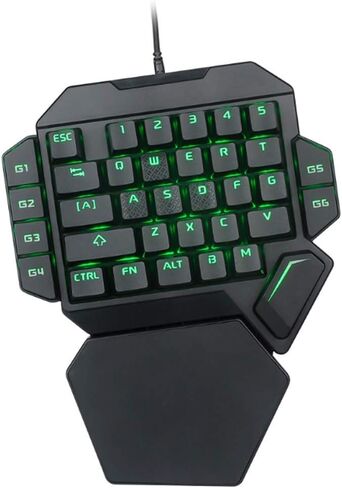 fosa1 One Handed Keyboard Wired USB 35 Key Built in 9 Backlight Colors for Win10,8,7,Vista,ME,Mac etc. in Saudi Arabia