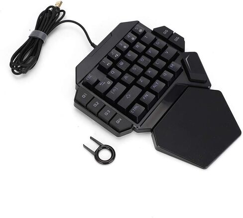 fosa1 One Handed Keyboard Wired USB 35 Key Built in 9 Backlight Colors for Win10,8,7,Vista,ME,Mac etc. in Saudi Arabia