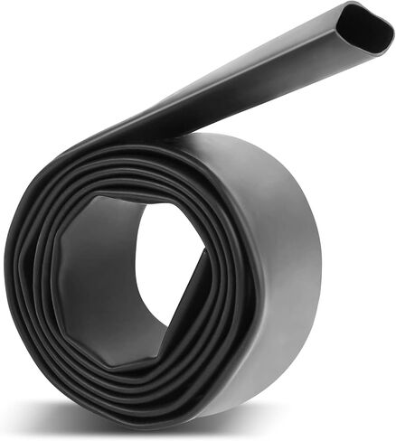 1 Inch Heat Shrink Tubing, 3:1 Ratio Dual Wall Shrinkable Wire Tube, 4 Ft Waterproof Heat Activated Adhesive Glue Lined Marine Shrink Tube (Black) in Kuwait