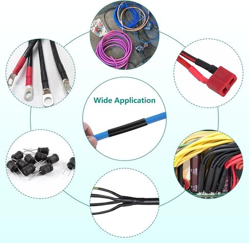 1 Inch Heat Shrink Tubing, 3:1 Ratio Dual Wall Shrinkable Wire Tube, 4 Ft Waterproof Heat Activated Adhesive Glue Lined Marine Shrink Tube (Black) in Kuwait