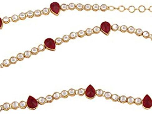 Aheli Ethnic Wedding Faux Kundan Beads Waist Chain | Kamar Patta | Belly Chain | Saree Belt Indian Fashion Bollywood Jewelry for Women in Saudi Arabia