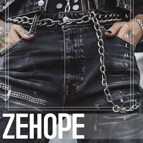 القوطي الطبقات السراويل سلسلة الفضة الشرير المحفظة سلسلة ريشة جان سلسلة للنساء والرجال in Kuwait