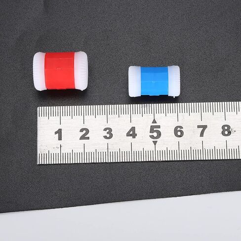 LIZEALUCKY 2 Sizes Plastic Knit Counter Knitting Crochet Stitch Marker Row Ring Sewing Tool Craft Accessories Two Color for DIY Craft(2XL + 2XS) in Saudi Arabia