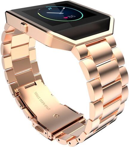 متوافق مع سوار Fitbit Blaze مع إطار للنساء والرجال، سوار Fitbit Blaze من الفولاذ المقاوم للصدأ وسوار معصم رياضي قابل للتعديل بإطار معدني وسوار بديل لساعة Fitbit Blaze الذكية in Saudi Arabia