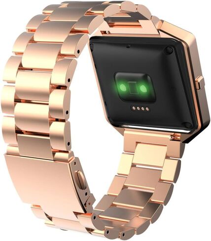 متوافق مع سوار Fitbit Blaze مع إطار للنساء والرجال، سوار Fitbit Blaze من الفولاذ المقاوم للصدأ وسوار معصم رياضي قابل للتعديل بإطار معدني وسوار بديل لساعة Fitbit Blaze الذكية in Saudi Arabia