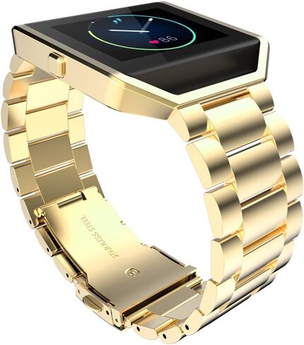 متوافق مع سوار Fitbit Blaze مع إطار للنساء والرجال، سوار Fitbit Blaze من الفولاذ المقاوم للصدأ وسوار معصم رياضي قابل للتعديل بإطار معدني وسوار بديل لساعة Fitbit Blaze الذكية in Saudi Arabia