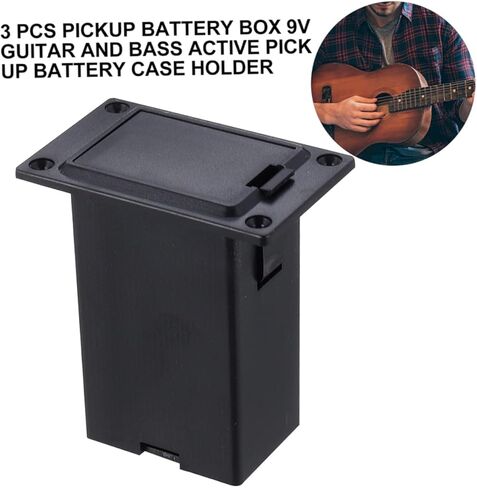 2 قطعة صندوق بطارية لاقط لاقطات الجيتار الكهربائي غطاء حامل غطاء البطارية 9 فولت ملحقات الجيتار الكهربائي باس الجيتار الصوتي صندوق لاقط الجيتار صندوق مقصورة أجزاء الجيتار in Kuwait