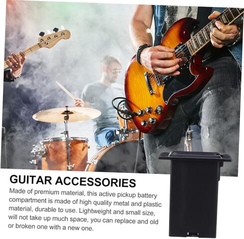 2 قطعة صندوق بطارية لاقط لاقطات الجيتار الكهربائي غطاء حامل غطاء البطارية 9 فولت ملحقات الجيتار الكهربائي باس الجيتار الصوتي صندوق لاقط الجيتار صندوق مقصورة أجزاء الجيتار in Kuwait
