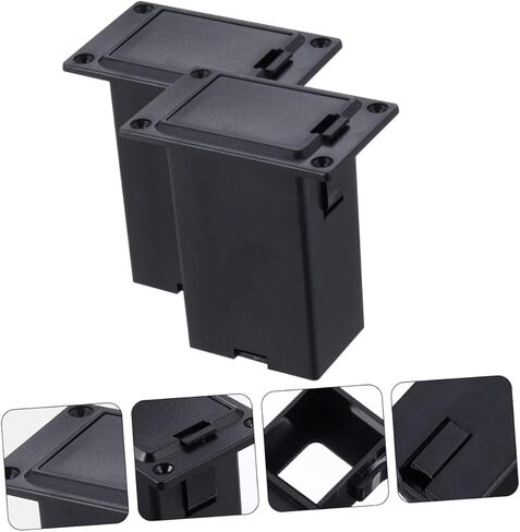 2 قطعة صندوق بطارية لاقط لاقطات الجيتار الكهربائي غطاء حامل غطاء البطارية 9 فولت ملحقات الجيتار الكهربائي باس الجيتار الصوتي صندوق لاقط الجيتار صندوق مقصورة أجزاء الجيتار in Kuwait