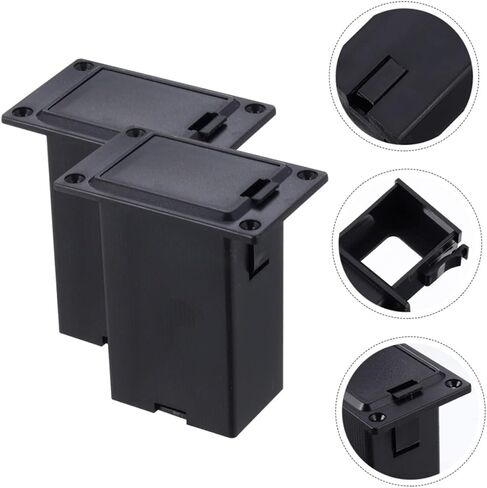 2 قطعة صندوق بطارية لاقط لاقطات الجيتار الكهربائي غطاء حامل غطاء البطارية 9 فولت ملحقات الجيتار الكهربائي باس الجيتار الصوتي صندوق لاقط الجيتار صندوق مقصورة أجزاء الجيتار in Kuwait