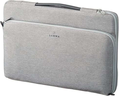 SANWA 14 inch Laptop Sleeve Case with Front Pocket, YKK Zipper, Waterproof Shock Resistant Bag, Accessory Pocket, Compatible with MacBook, Pad, Tablet, Surface, Dell, HP, Lenovo, Computer, Gray in Kuwait