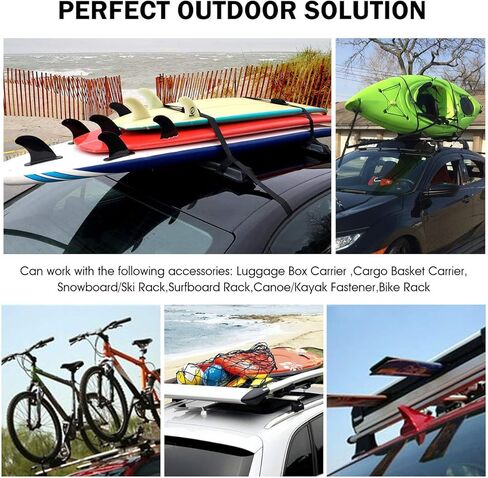 PARTOL Cross Bars Roof Rack for Toyota RAV4 2013 2014 2015 2016 2017 2018, 100LBS Aluminum for RAV4 Roof Rail Crossbars Luggage Rack Cargo Bag Carrier for Snowboard Kayak Canoe Bike in Saudi Arabia