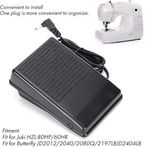 دواسة قدم SelWatty لآلة الخياطة، DC15V 3A ملحقات ماكينة الخياطة بدواسة القدم للمغني، Juki HZL-80HP/60HR، JD2012/2040/2080Q/2197LB، JD2404LB in Kuwait