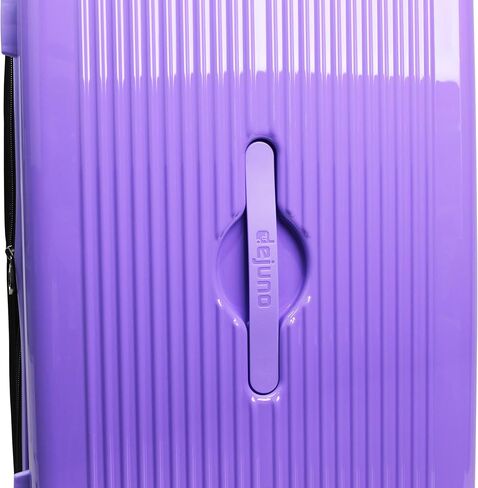 World Traveler Dejuno Colossus Polycarbonate Hardside Expandable Spinner Luggage with TSA Lock and Front Handle, Black, 30-inch in Kuwait