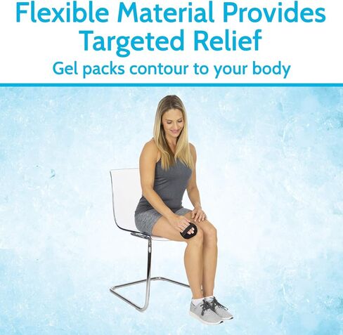 Arctic Flex XL Round Ice Pack (3 Count) - Soft Gel Compression Icepack - Hot Cold for Headache, Eye Puffiness, Wisdom Teeth and Breastfeeding Relief - Reusable for Kids, Men, Women - Flexible Pad in Saudi Arabia