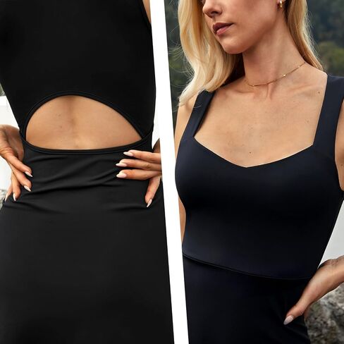 Women's Sweetheart Neck Mini Dress Cutout Back Flare Sleeveless Tank Top Bodycon Sexy Party Cocktail Dresses in Saudi Arabia