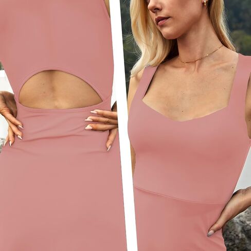 Women's Sweetheart Neck Mini Dress Cutout Back Flare Sleeveless Tank Top Bodycon Sexy Party Cocktail Dresses in Saudi Arabia