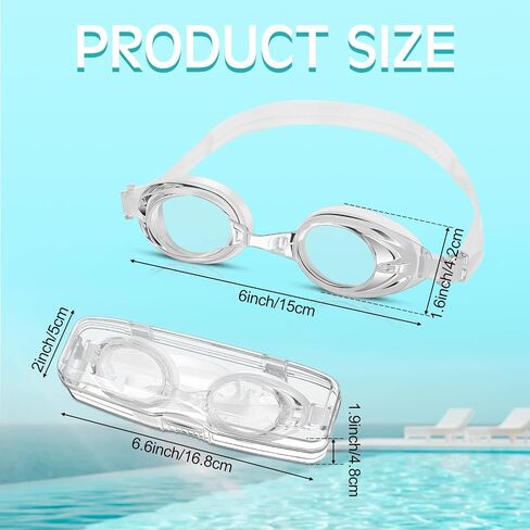 6 Pack Goggles Bulk Goggles Unisex Adult Swim Goggles Adult Swimming Goggles Mirrored Goggles No Leaking Anti Fog Anti UV Silicone Racing Swimming Glasses with Cases for Men Women in Saudi Arabia