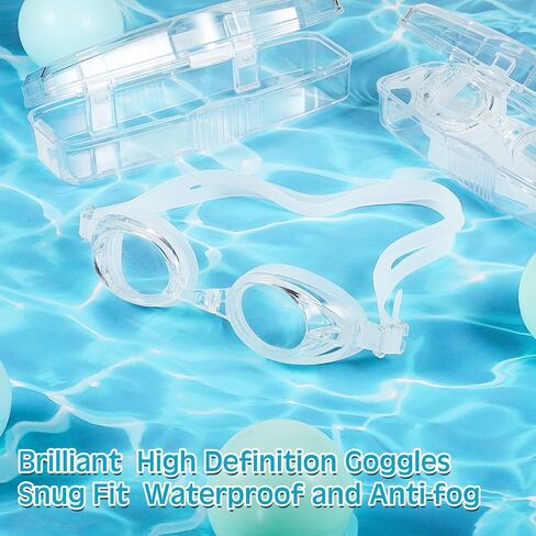 6 Pack Goggles Bulk Goggles Unisex Adult Swim Goggles Adult Swimming Goggles Mirrored Goggles No Leaking Anti Fog Anti UV Silicone Racing Swimming Glasses with Cases for Men Women in Saudi Arabia