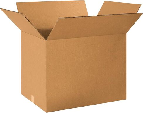 BOX USA 10 Pack of Heavy-Duty Corrugated Cardboard Boxes, 24" L x 18" W x 18" H, Kraft, Shipping, Packing and Moving in Saudi Arabia