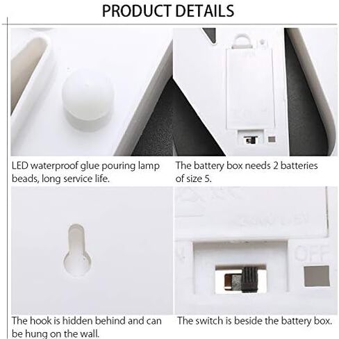 Creation Core 8.7" Tall Large LED BABY Word Marquee Signs Battery Operated Warm White Light Up Letters for Home Bedroom Nursery Room Table Wall Decor, BABY in Saudi Arabia