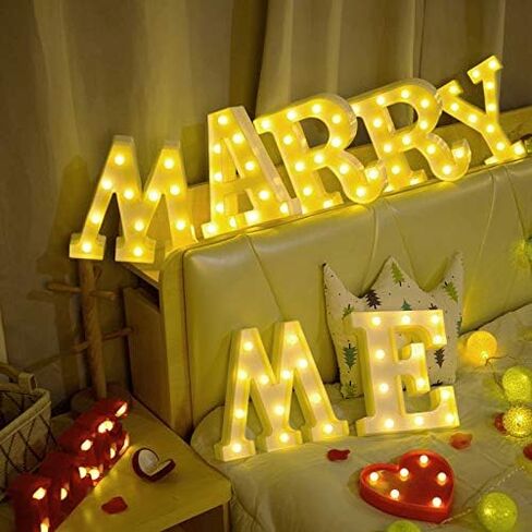 Creation Core 8.7" Tall Large LED BABY Word Marquee Signs Battery Operated Warm White Light Up Letters for Home Bedroom Nursery Room Table Wall Decor, BABY in Saudi Arabia