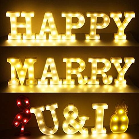 Creation Core 8.7" Tall Large LED BABY Word Marquee Signs Battery Operated Warm White Light Up Letters for Home Bedroom Nursery Room Table Wall Decor, BABY in Saudi Arabia