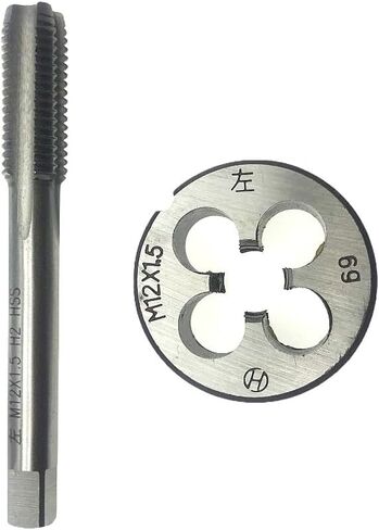 M12x1.5 مجموعة الصنبور والقالب LH اليد اليسرى آلة مترية M12 x 1.5 صنبور لولبي يموت آلة مخددة مستقيمة، M12 x 1.5 مجموعة صنبور دائرية لليد اليسرى in Kuwait