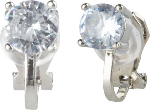 Aloha Earrings Prong Set CZ Crystal Clip On Stud Earrings in Saudi Arabia