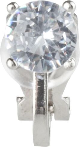 Aloha Earrings Prong Set CZ Crystal Clip On Stud Earrings in Saudi Arabia