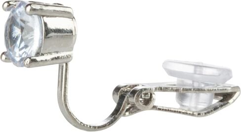 Aloha Earrings Prong Set CZ Crystal Clip On Stud Earrings in Saudi Arabia