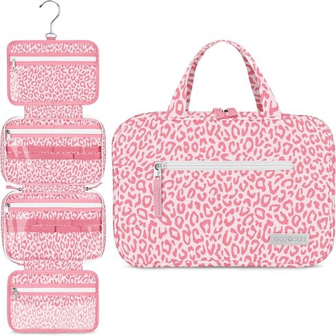 Hanging Travel Toiletry Bag — Designed in Hawaii — Water-resistant Travel Organizer for Bathroom Accessories (Tropical Vacay) in Kuwait