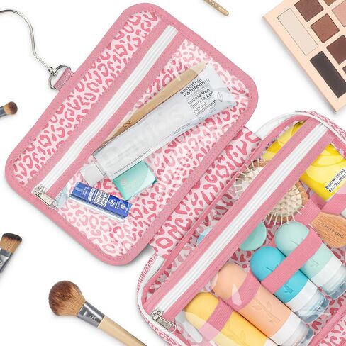 Hanging Travel Toiletry Bag — Designed in Hawaii — Water-resistant Travel Organizer for Bathroom Accessories (Tropical Vacay) in Kuwait